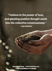 “I believe in the power of love, and planting positive thought seeds into the collective consciousness.” ― Jay Woodman