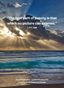 “The best part of beauty is that which no picture can express.” ― P.C. Cast