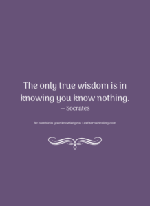 The only true wisdom is in knowing you know nothing. ― Socrates